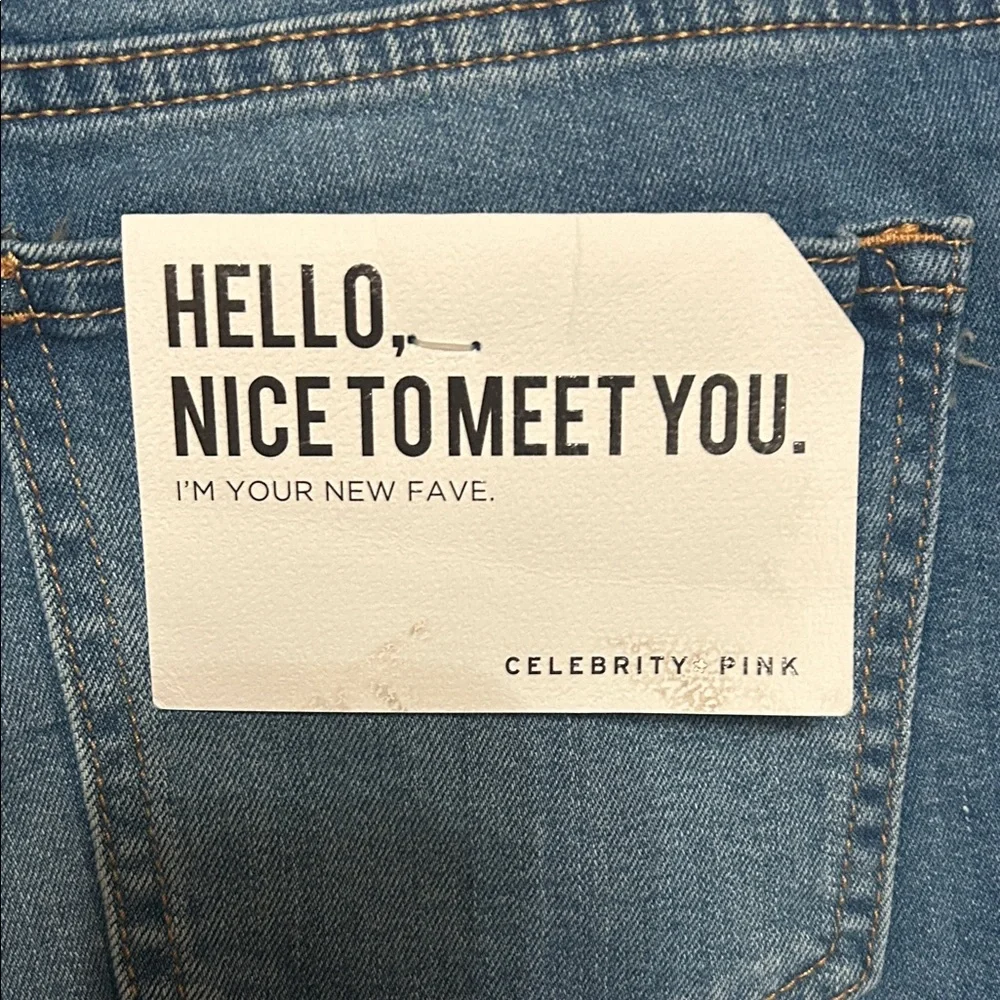 Celebrity Pink Rolled Cuff Denim Shorts - Picture 6 of 6